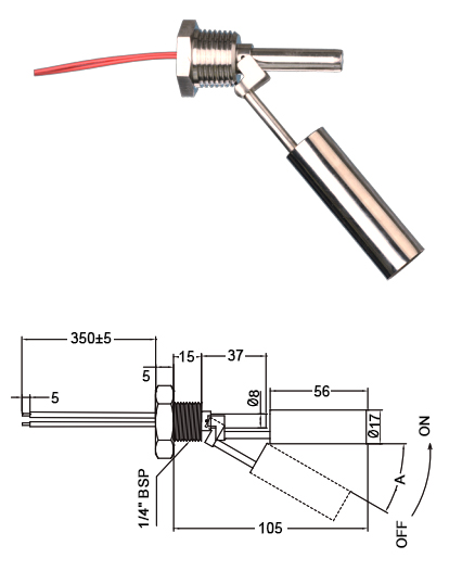 stainless float switch dimension S4