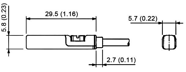 T-slot Cylinder Sensor Details and Dimension