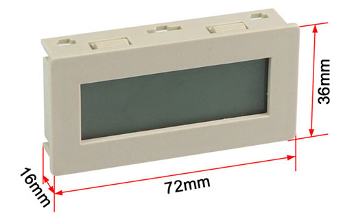 Tachometer with hall effect switch size