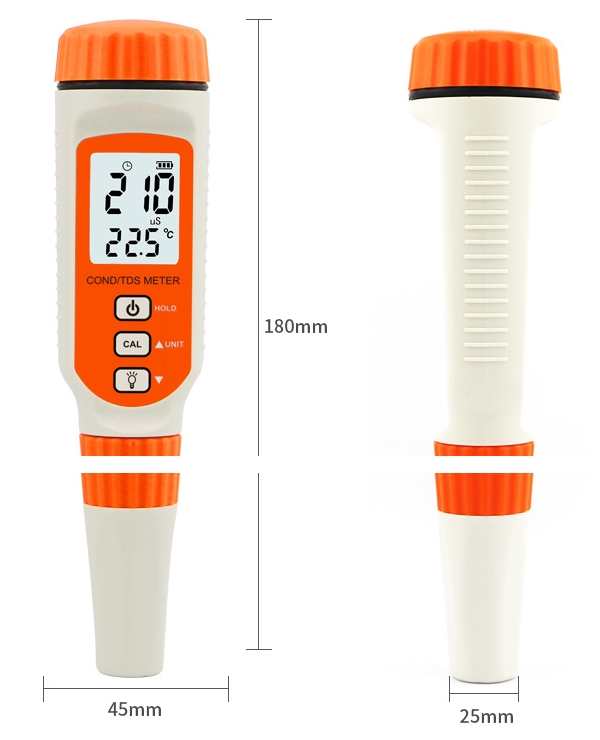 tds meter water quality tester dimension