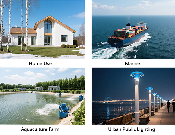 the application of 5000w vertical axis wind turbine