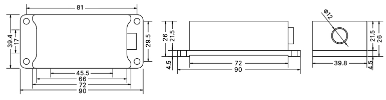 Tilt sensor relay output size