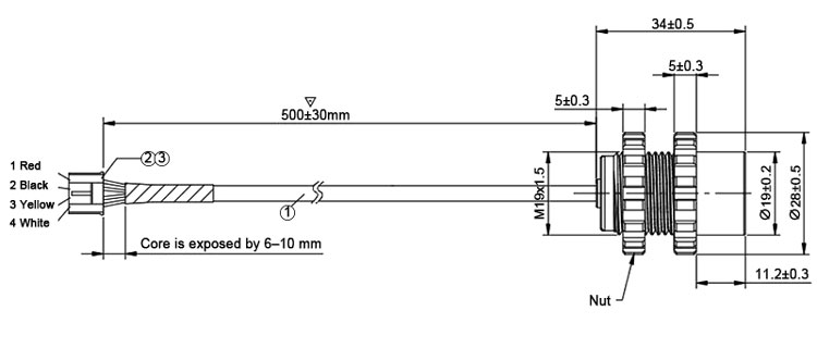 Underwater ultrasonic ranger sensor size