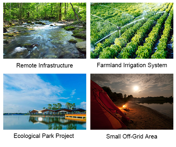 2kW vertical hydroelectric turbine generator application