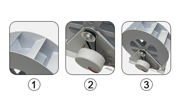 water turbine for creek detail