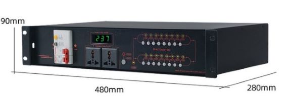 WiFi Power Sequencer Controller Dimensions