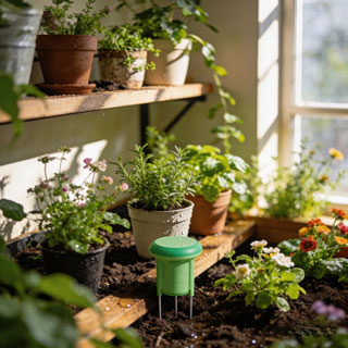 Wireless soil sensor application for home gardening