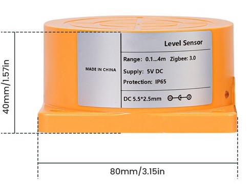Wireless Ultrasonic Level Sensor Dimension