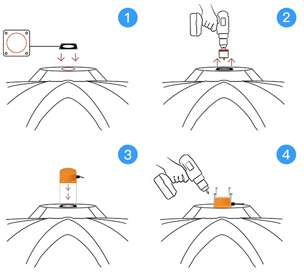 Wireless Ultrasonic Level Sensor Installation Method