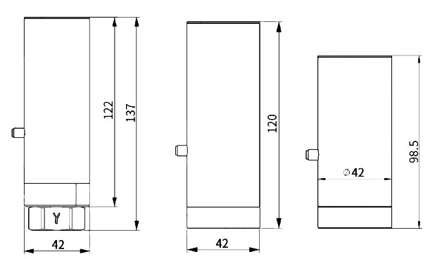 Wireless vibration sensor size LoRa