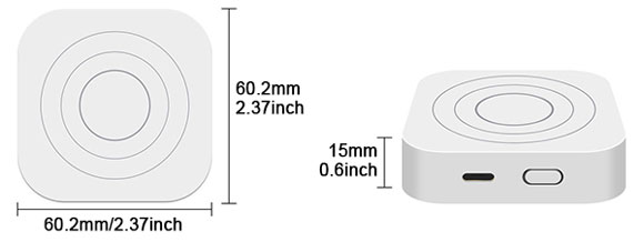 Zigbee presence sensor size