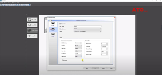 Program HMI and PLC