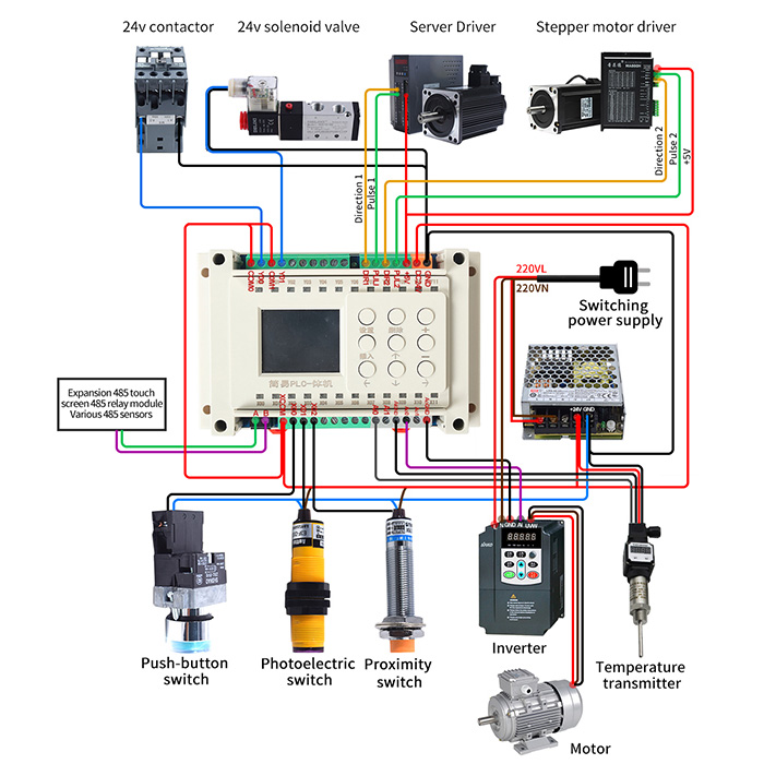 Programmable timer relay input output wiring diagram