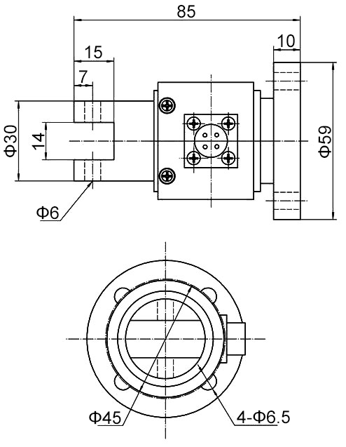 Reaction torque sensor for torque wrench calibration 20-500 Nm