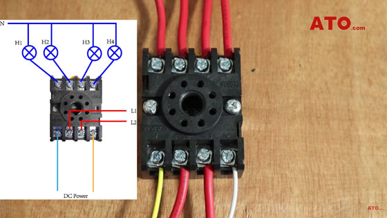 Relay connection push button switch wiring diagram