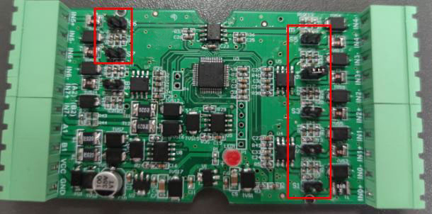 RS485 Converter 7 Channel Wiring Drawing