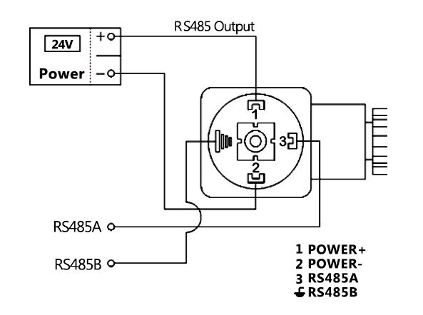 RS485 output wiring diagram