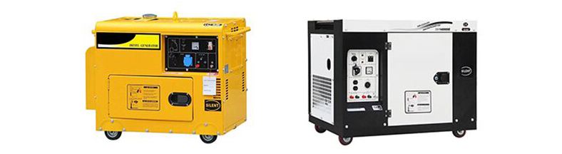 Silent diesel generators