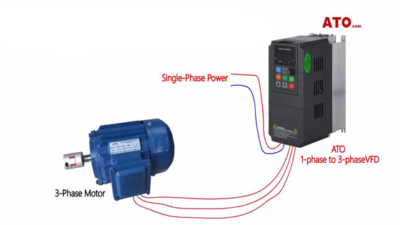 ATO 1-phase to 3-phase VFD