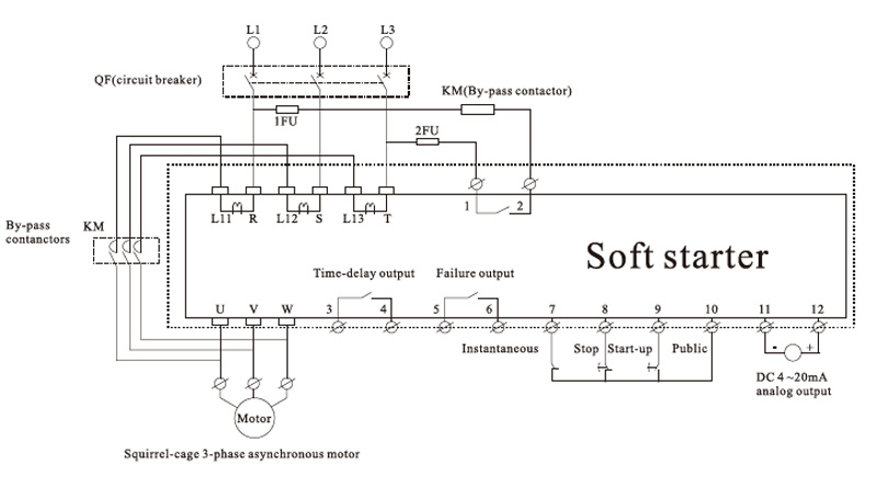 soft starter schematic diagram