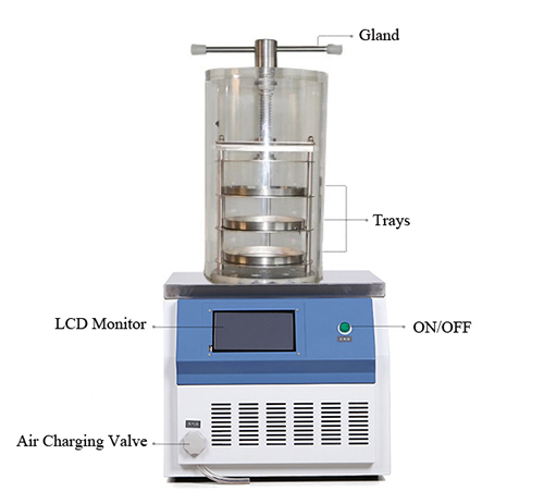 Structure Diagram of Ordinary/Gland Type Vacuum Freeze Dryer Machine