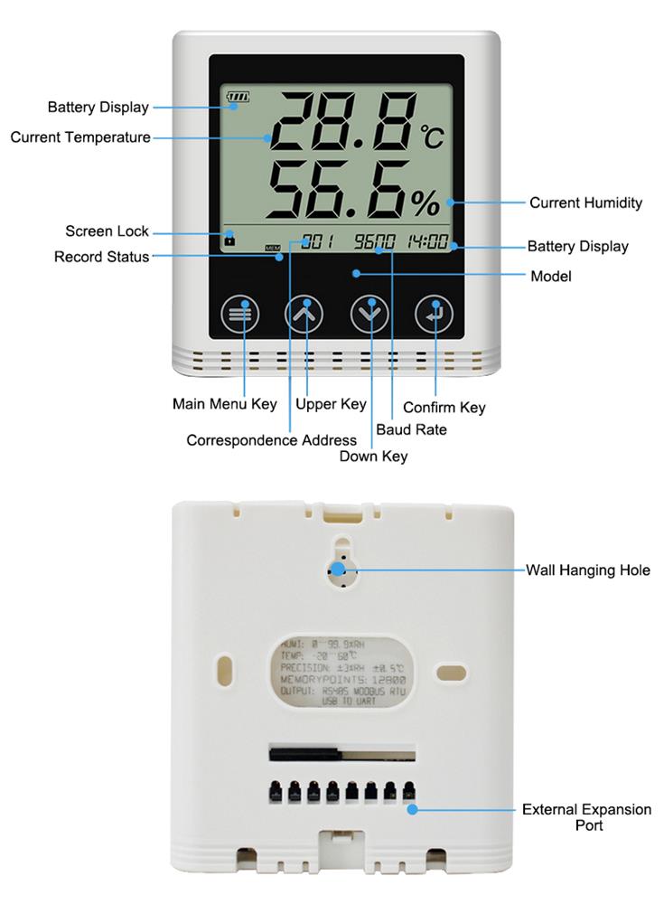 Temperature and Humidity Sensor Remote Details