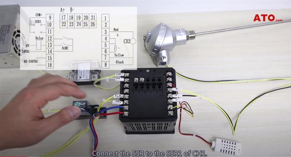 temperature controller wiring