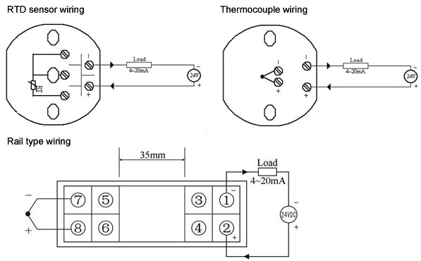 Temperature transmitter wiring diagram