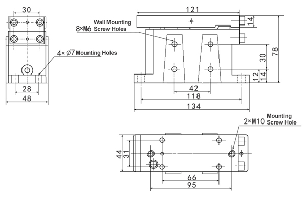 Tension sensor dimensions