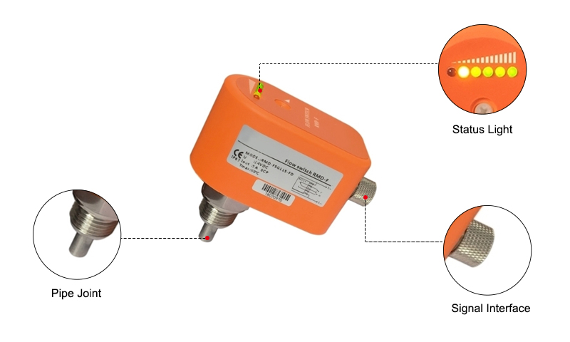 AC 220V 3A 22mm Plastic Vertical/Horizontal Magnetic Water Flow Switch With Sensor