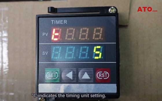 Timer relay timing setting