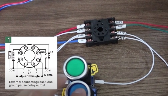 Timer relay working principle diagram