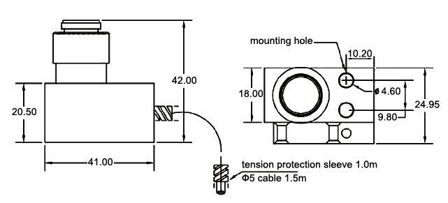 CNC tool setter for z axis setting height 42mm dimension