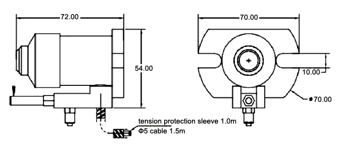 CNC tool setter for z axis setting height 72mm dimension