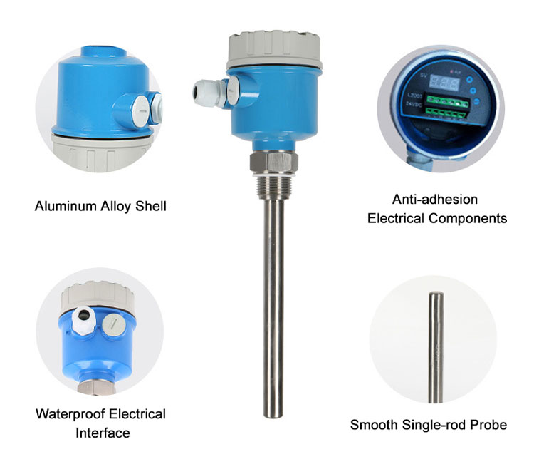 Vibrating rod level switch detail