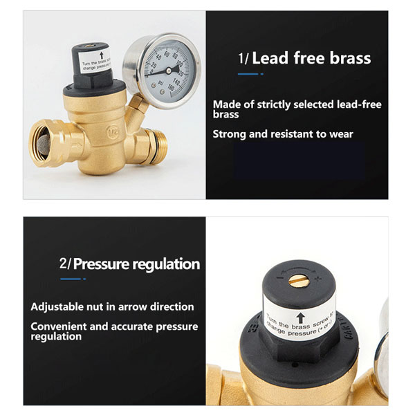 Water pressure reducing valve detail