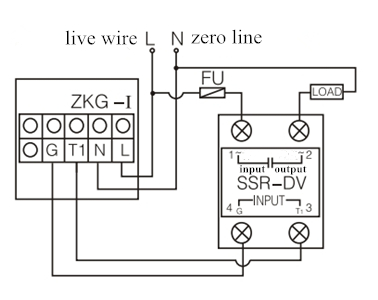 Wiring Diagram of SCR Voltage Regulator Model G1