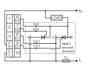 Wiring Diagram of SCR Voltage Regulator Model G3B