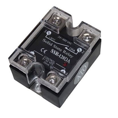 Solid state relay SSR-120DA, 120A 3-32V DC to AC