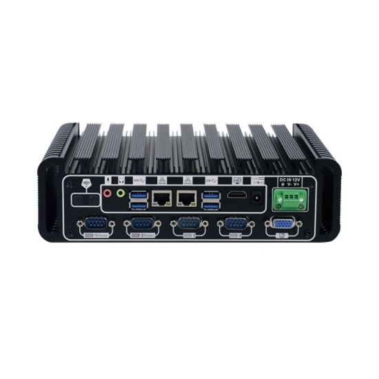 Embedded Industrial PC, Fanless, core i3 i5, 6 COM, 2 LAN