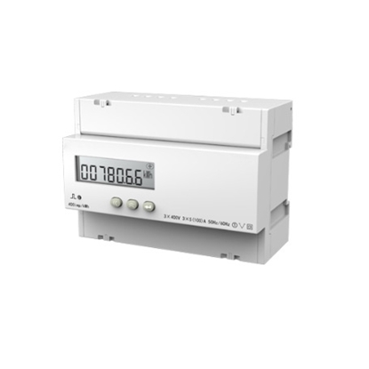 DIN Rail Mounted 3 Phase LCD Display Digital Energy Meter