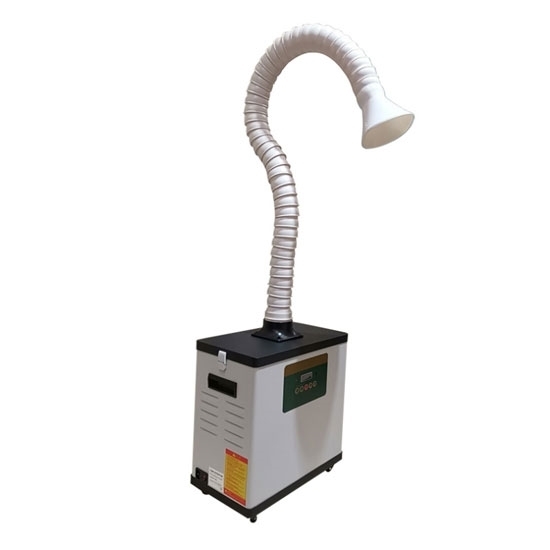 Portable Fume Extractor with Flexible Arm, Digital Display