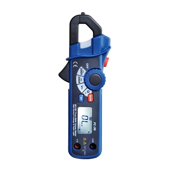 AC/DC Current Clamp Meter 200A with NCV/Analog Display Function