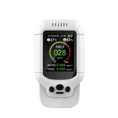 Portable Air Quality Monitor, PM2.5/HCHO/TVOC/Temperature/Humidity