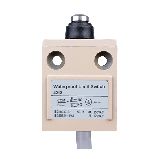 Waterproof Limit Switch, 1NO 1NC, 3A/250VAC, 5A/125VAC