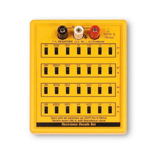 Resistance Decade Box, 1 to 11111110 Ohm