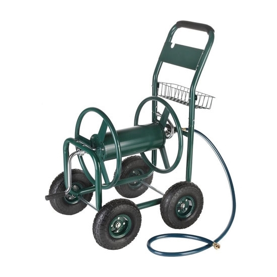 Garden Hose Reel Cart, 300 ft, 4 Wheel