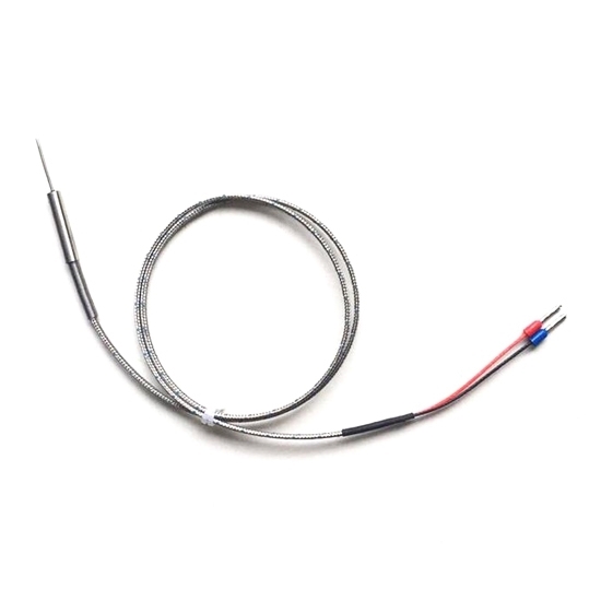 K-Type Thermocouple Probe 1mm x 100mm 2-wires Temperature Sensors 2-Terminals 1m 