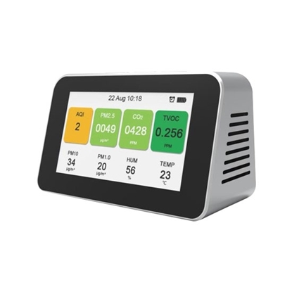 Details about   8In1 Air Monitor PM2.5 PM10 Formaldehyde HCHO TVOC LCD Digital Detector US 