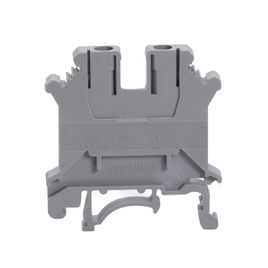 DIN Rail Mounted Terminal Connector Block, 32A, 0.5-0.7 Nm